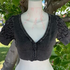 Vero moda cropped gray shrug